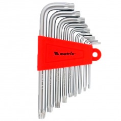 Jogo de chave hexalobular T10 a T50 com 9 peças Jogo de chave hexalobular T10 a T50 com 9 peças