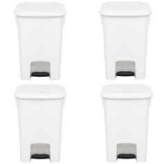 Cesto coletor de lixo 15L com pedal 4 peças - MVCP15 Cesto coletor de lixo 15L com pedal 4 peças - MVCP15