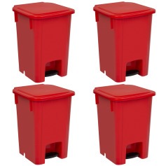 Cesto coletor de lixo 15L com pedal 4 peças - MVCP15 Cesto coletor de lixo 15L com pedal 4 peças - MVCP15