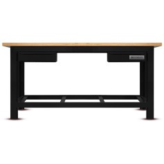 Bancada aberta com 02 gavetas e tampo de madeira pinus - RLL-210P Bancada aberta com 02 gavetas e tampo de madeira pinus - RLL-210P