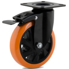 Rodízio giratório com freio 5 Rodízio giratório com freio 5