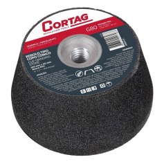 Rebolo cônico para esmerilhadeira angular 100mm rosca M18 G80 Rebolo cônico para esmerilhadeira angular 100mm rosca M18 G80