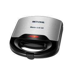 Sanduicheira Grill antiaderente 750 watts inox - S-20 Sanduicheira Grill antiaderente 750 watts inox - S-20