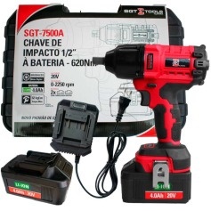 Chave de impacto a bateria 20V encaixe 1/2 Chave de impacto a bateria 20V encaixe 1/2