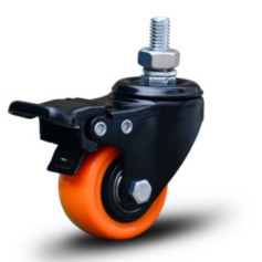 Rodízio giratório com freio 1.5/8 Rodízio giratório com freio 1.5/8