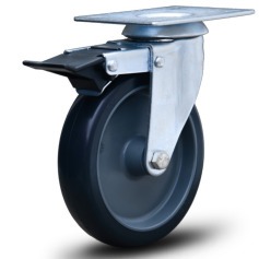 Rodízio giratório com freio 4 Rodízio giratório com freio 4