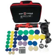 Politriz Roto Orbital nano hibrida bateria 12V com 2 baterias e kit de acessórios - SGT-8102 Politriz Roto Orbital nano hibrida bateria 12V com 2 baterias e kit de acessórios - SGT-8102