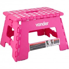 Banqueta plástica dobrável rosa 220 mm Banqueta plástica dobrável rosa 220 mm