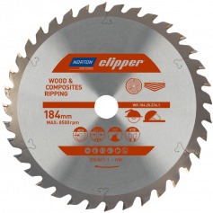 Disco de serra para madeira 184 x 20 mm 36 dentes - Clipper Disco de serra para madeira 184 x 20 mm 36 dentes - Clipper