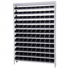 Estante metálica com 108 gavetas n° 3 preta - EP108/3P Estante metálica com 108 gavetas n° 3 preta - EP108/3P