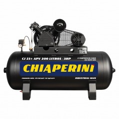 Compressor de ar 15 pés 200 litros 3 hp 175 lbs monofásico - CJ 15+ APV 200L Compressor de ar 15 pés 200 litros 3 hp 175 lbs monofásico - CJ 15+ APV 200L
