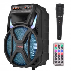 Caixa de som amplificada 500W RMS com Bluetooth TWS Radio FM e Microfone - CT 500 Caixa de som amplificada 500W RMS com Bluetooth TWS Radio FM e Microfone - CT 500