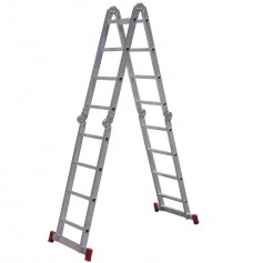 Escada multifuncional de alumínio 4 x 5 com 20 degraus 13 em 1 - ESC0294 Escada multifuncional de alumínio 4 x 5 com 20 degraus 13 em 1 - ESC0294