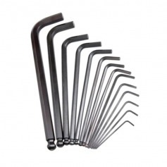 Jogo de chave allen longa abaulada 1,5 a 14 mm com 14 peças - 42KL-14M Jogo de chave allen longa abaulada 1,5 a 14 mm com 14 peças - 42KL-14M