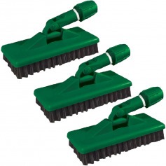 Escova reforçada com suporte com 3 peças - Limpa tudo Escova reforçada com suporte com 3 peças - Limpa tudo