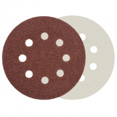 Disco de lixa com pluma 125 mm 8 furos grão 220 com 10 peças - 08.044 Disco de lixa com pluma 125 mm 8 furos grão 220 com 10 peças - 08.044