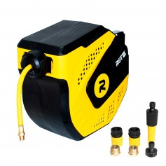 Carretel retrátil com mangueira de água e ar 15 metros 5/16 Carretel retrátil com mangueira de água e ar 15 metros 5/16