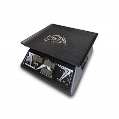 Balança digital contadora cristal preta 30 kg x 10 g - CR CL Balança digital contadora cristal preta 30 kg x 10 g - CR CL