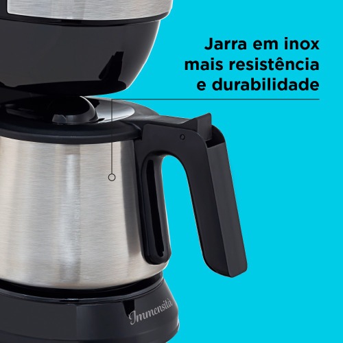 Cafeteira Elétrica Com Jarra Inox 38 Cafés 900W 220V BLACK+DECKER - RDL  Casa e Construção