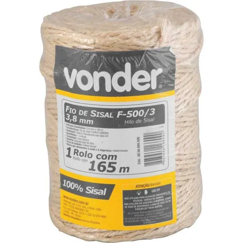 Fio de sisal - F-500/3 V - Vonder